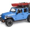 BRUDER 02529 JEEP WRANGLER RUBICON UNLIMITED WITH KAYAK AND KAYAKER KOUREAS TOYS