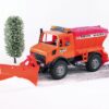 BRUDER 02572 MB UNIMOG WINTER SERVICE WITH PLOW BLADE KOUREAS TOYS