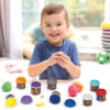 AS 03599 DOUGH MARVEL SPIDERMAN POLYBAG WITH 10 POTS AND 3D CAPS KOUREAS TOYS