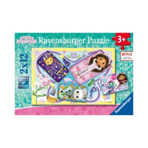 RAVENSBURGER 05709 2X12 Pcs PUZZLE GABBY'S DOLLHOUSE KOUREAS TOYS