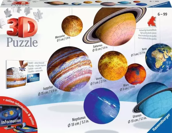 RAVENSBURGER PUZZLE 3D PLANETARIUM 522 Pcs 11668 KOUREAS TOYS