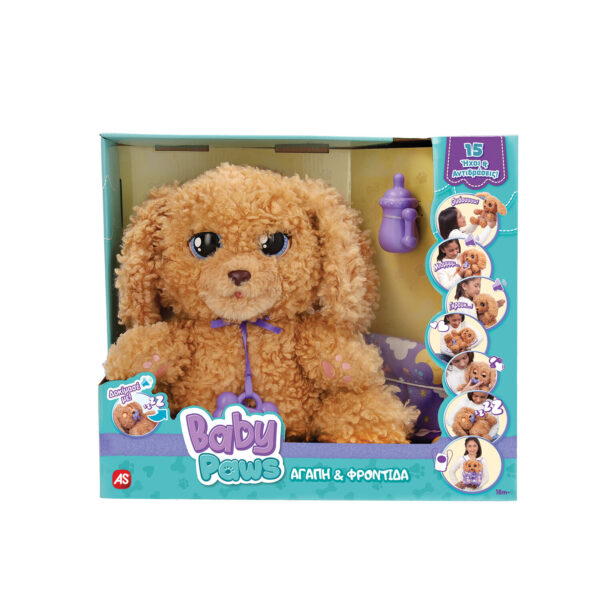 AS 92115 BABY PAWS LABRADOODLE PLUSH INTERACTIVE DOG