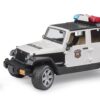 BRUDER 02526 JEEP WRANGLER UNLIMITED RUBICON POLICE VEHICLE WITH POLICEMAN AND ACCESSORIES