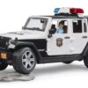 BRUDER 02526 JEEP WRANGLER UNLIMITED RUBICON POLICE VEHICLE WITH POLICEMAN AND ACCESSORIES