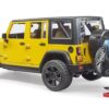 BRUDER 02543 JEEP WRANGLER RUBICON W. MOUNTAIN BIKE AND CYCLIST