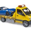 BRUDER 02675 MB SPRINTER CAR TRANSPORTER WITH LIGHT & SOUND MODULE AND BRUDER ROADSTER