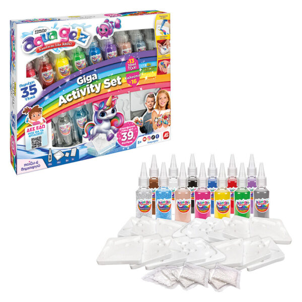 AS 88995 AQUA GELZ 3D SQUISHY FIGURES WORKSHOP GIGA ACTIVITY SET
