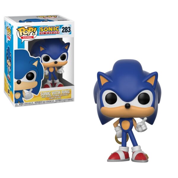 FUNKO POP! GAMES SONIC THE HEDGEHOG SONIC WITH RING 283 KOUREAS TOYS
