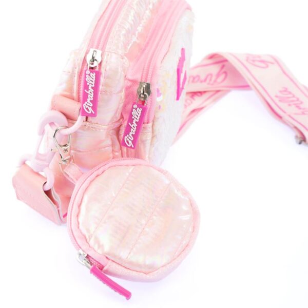 NICE GIRABRILLA PUFFER CLUTCH BAG PINK KOUREAS TOYS