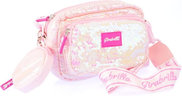 NICE GIRABRILLA PUFFER CLUTCH BAG PINK KOUREAS TOYS