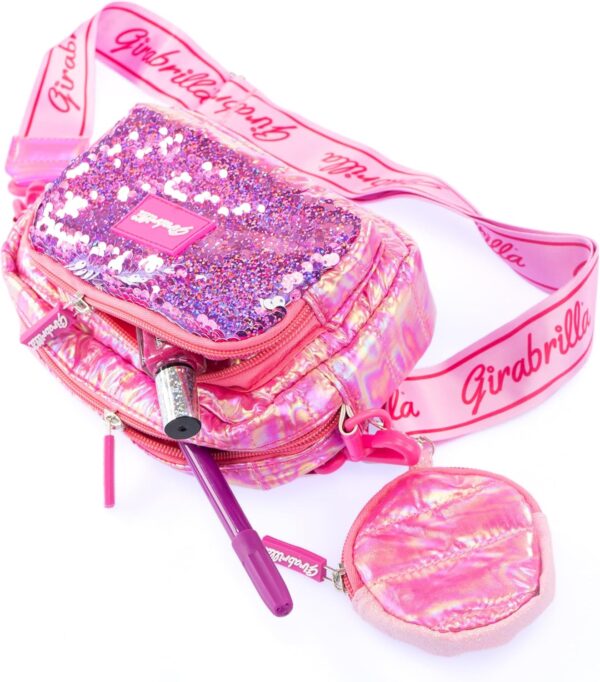 NICE GIRABRILLA PUFFER CLUTCH BAG MAGENTA KOUREAS TOYS