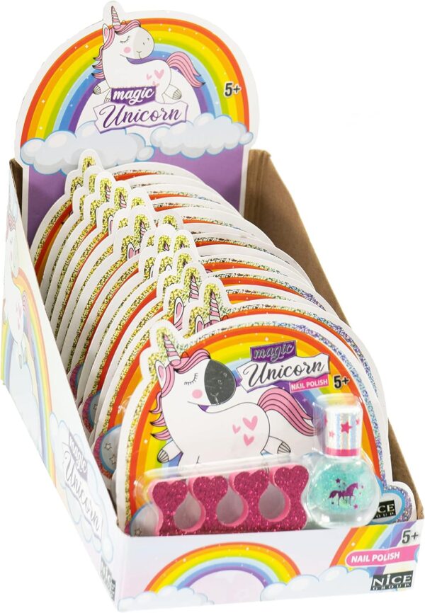 NICE 16004 MAGIC UNICORN MINI BLISTER NAIL POLISH KOUREAS TOYS