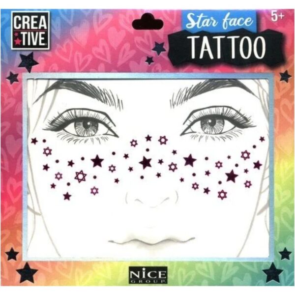 NICE 02604 STAR FACE TATTOO KOUREAS TOYS
