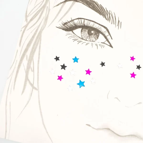 NICE 02604 STAR FACE TATTOO KOUREAS TOYS