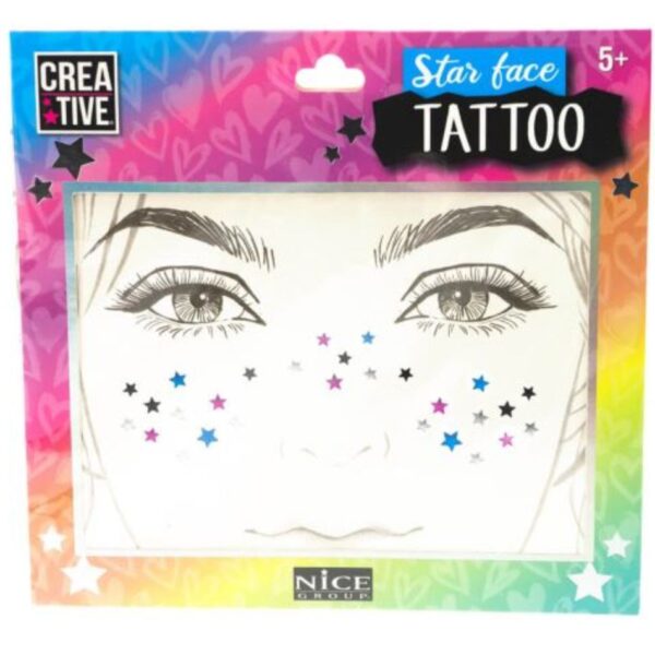 NICE 02604 STAR FACE TATTOO KOUREAS TOYS