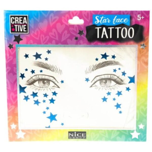 NICE 02604 STAR FACE TATTOO KOUREAS TOYS