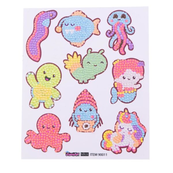 NICE 90011 DIAMANTINY DECO STICKERS FLUO FRIENDS KOUREAS TOYS