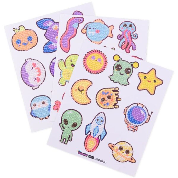 NICE 90011 DIAMANTINY DECO STICKERS FLUO FRIENDS KOUREAS TOYS