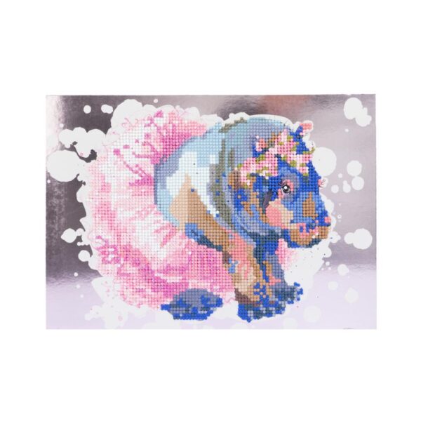 NICE 96333 DIAMANTINY LEVEL UP WATERCOLOR - HIPPOPOTAMUS KOUREAS TOYS