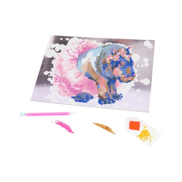 NICE 96333 DIAMANTINY LEVEL UP WATERCOLOR - HIPPOPOTAMUS KOUREAS TOYS