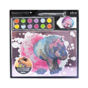 NICE 96333 DIAMANTINY LEVEL UP WATERCOLOR - HIPPOPOTAMUS KOUREAS TOYS