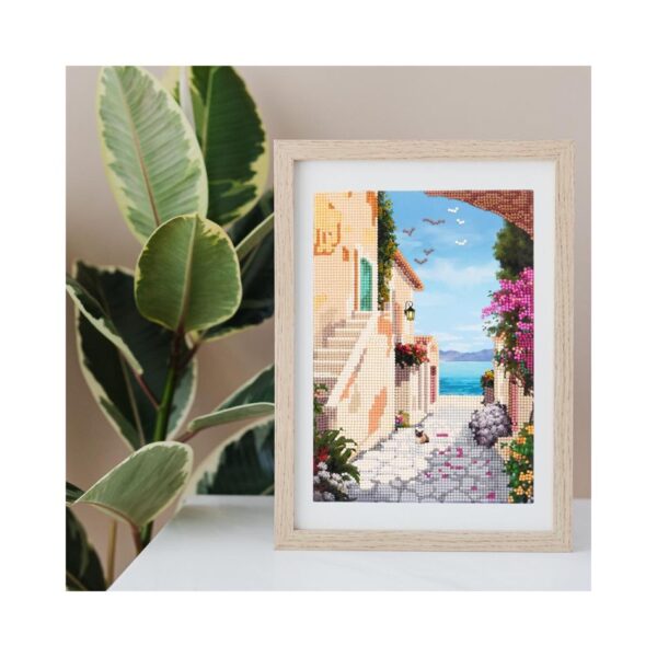 NICE 96351 DIAMANTINY LEVEL UP LANDSCAPE PAINTINGS - SEASIDE VILLAGE KOUREAS TOYS