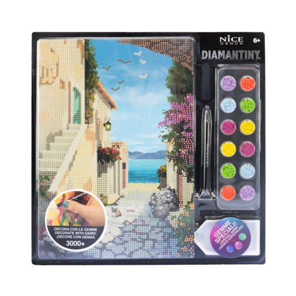 NICE 96351 DIAMANTINY LEVEL UP LANDSCAPE PAINTINGS - SEASIDE VILLAGE KOUREAS TOYS