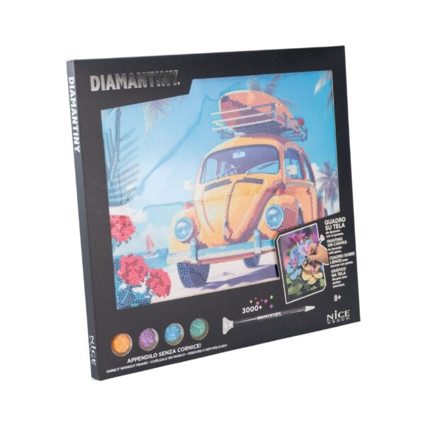 NICE 96566 DIAMANTINY QUADRO II - YELLOW CAR KOUREAS TOYS