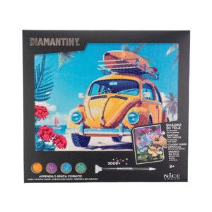 NICE 96566 DIAMANTINY QUADRO II - YELLOW CAR KOUREAS TOYS