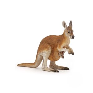 50188 PAPO WILD KANGAROO WITH JOEY KOUREAS TOYS