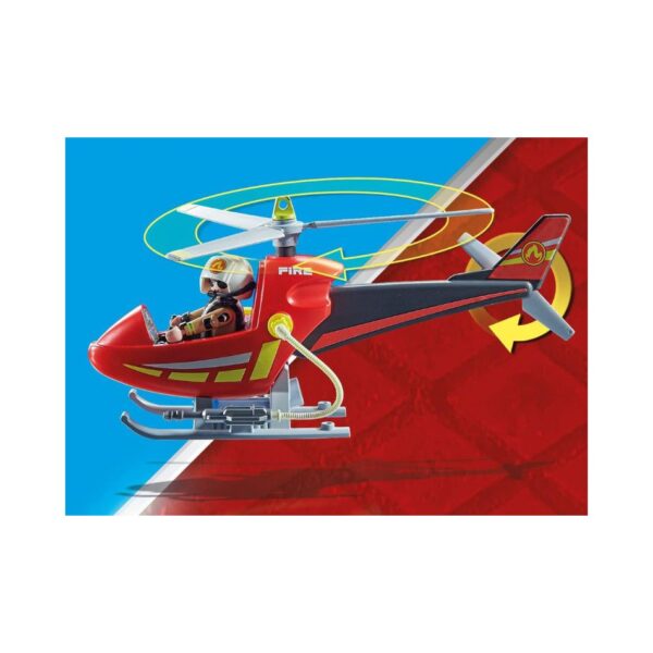 PLAYMOBIL 71195 FIRE HELICOPTER KOUREAS TOYS