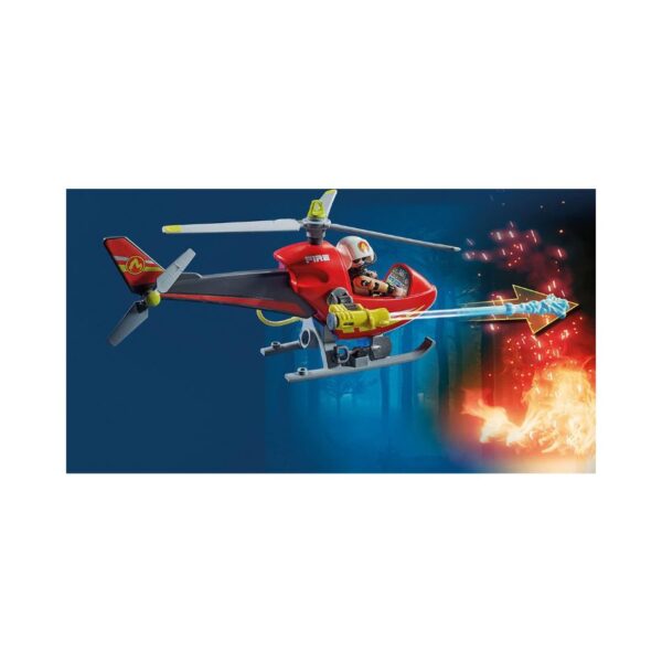 PLAYMOBIL 71195 FIRE HELICOPTER KOUREAS TOYS