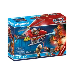 PLAYMOBIL 71195 FIRE HELICOPTER KOUREAS TOYS