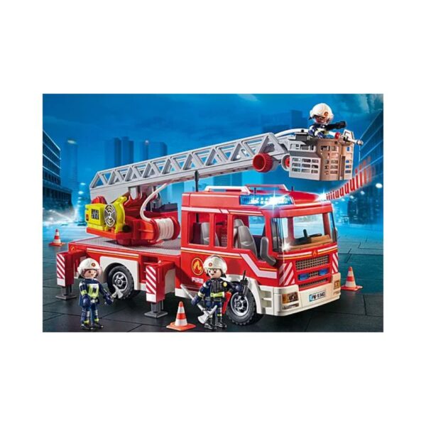 PLAYMOBIL 9463 FIRE TRUCK WITH LADDER AND RESCUE BASKET KOUREAS TOYS