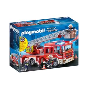 PLAYMOBIL 9463 FIRE TRUCK WITH LADDER AND RESCUE BASKET KOUREAS TOYS