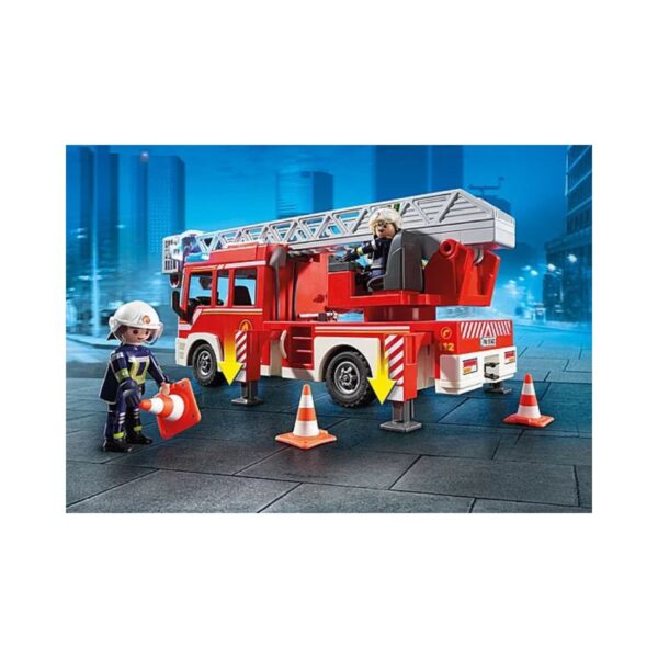 PLAYMOBIL 9463 FIRE TRUCK WITH LADDER AND RESCUE BASKET KOUREAS TOYS