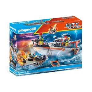 PLAYMOBIL 70140 FIREFIGHTING OPERATION WITH RESCUE BOAT KOUREAS TOYS