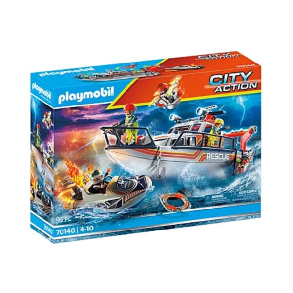 PLAYMOBIL 70140 FIREFIGHTING OPERATION WITH RESCUE BOAT KOUREAS TOYS