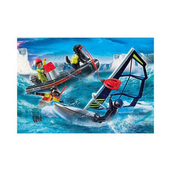 PLAYMOBIL 70141 SAILBOAT RESCUE WITH INFLATABLE BOAT KOUREAS TOYS