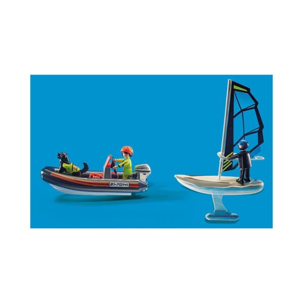 PLAYMOBIL 70141 SAILBOAT RESCUE WITH INFLATABLE BOAT KOUREAS TOYS