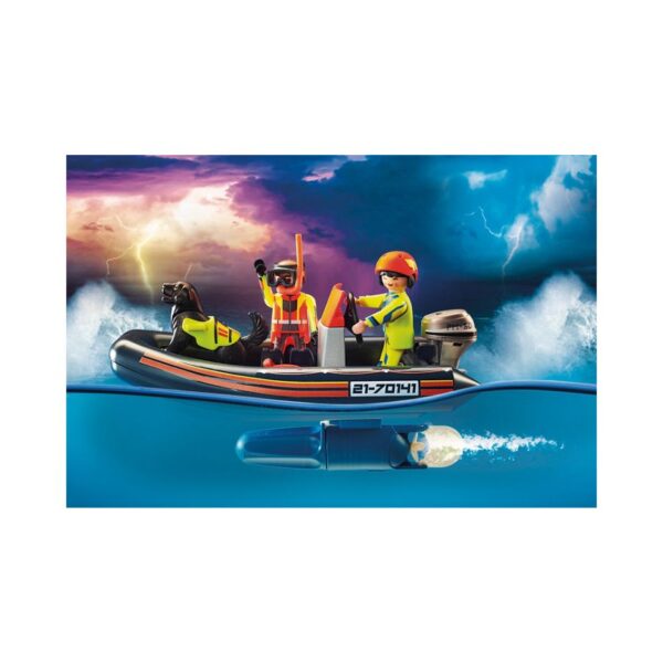 PLAYMOBIL 70141 SAILBOAT RESCUE WITH INFLATABLE BOAT KOUREAS TOYS