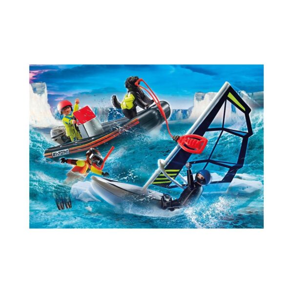 PLAYMOBIL 70141 SAILBOAT RESCUE WITH INFLATABLE BOAT KOUREAS TOYS