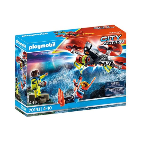 PLAYMOBIL 70143 DIVER RESCUE OPERATION WITH DRONE KOUREAS TOYS