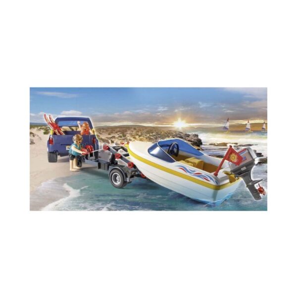 PLAYMOBIL 70534 TRUCK WITH TRAILER AND SPEEDBOAT KOUREAS TOYS