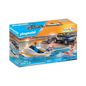 PLAYMOBIL 70534 TRUCK WITH TRAILER AND SPEEDBOAT KOUREAS TOYS
