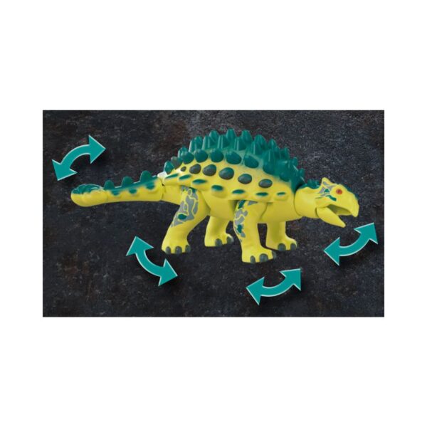 PLAYMOBIL 70626 ANKYLOSAURUS WITH FIGHTER VS ROBOT KOUREAS TOYS