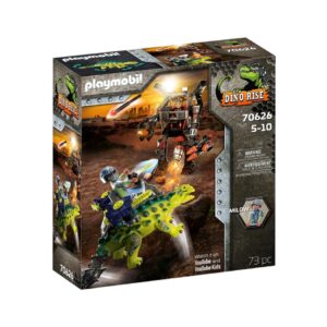 PLAYMOBIL 70626 ANKYLOSAURUS WITH FIGHTER VS ROBOT KOUREAS TOYS