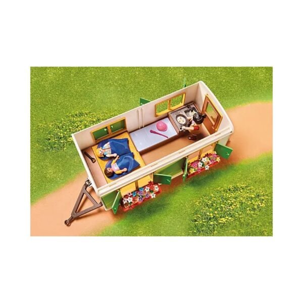 PLAYMOBIL 70510 COUNTRY CAMPING WITH CARAVAN AND PONY KOUREAS TOYS