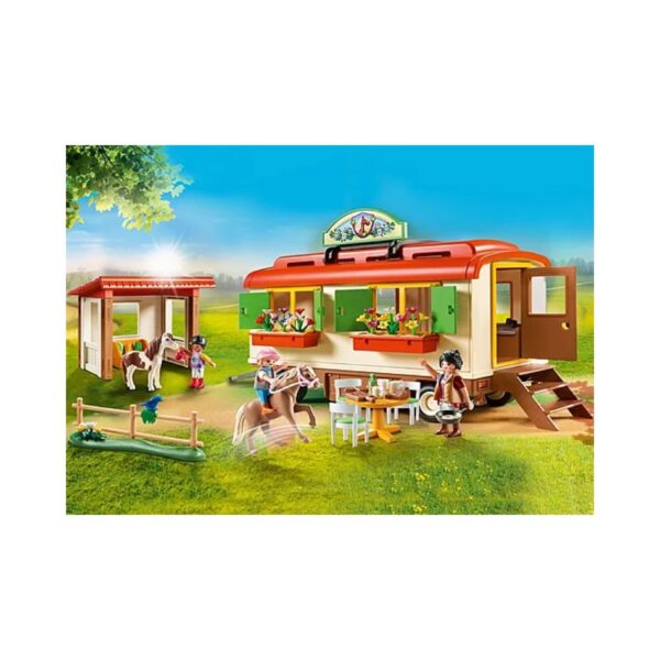 PLAYMOBIL 70510 COUNTRY CAMPING WITH CARAVAN AND PONY KOUREAS TOYS