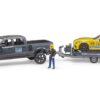 BRUDER 02504 RAM POWER WAGON & ROADSTER BRUDER RACING TEAM KOUREAS TOYS